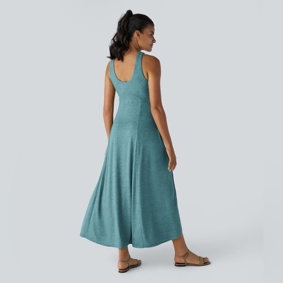 👗NWT! Halara Split Hem Flowy Maxi Dress - Picture 3 of 11